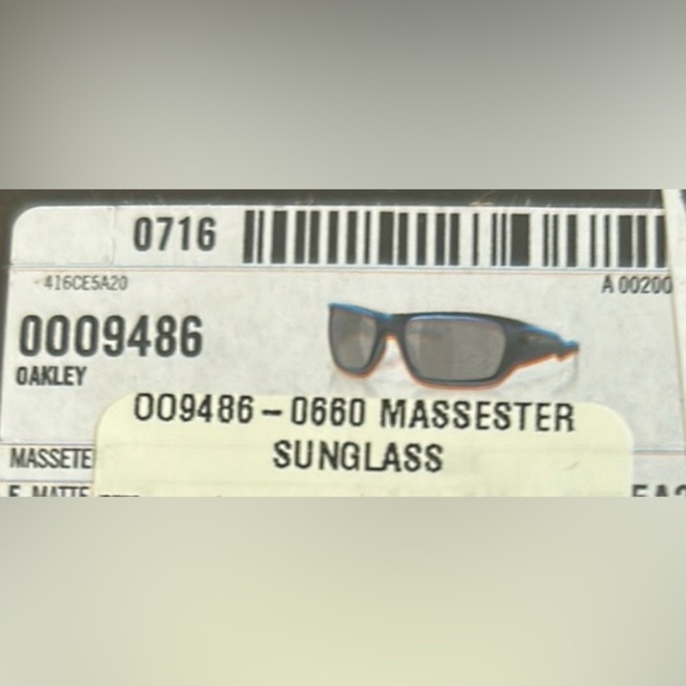 Oakley Black Massester Sunglasses - Picture 5 of 5